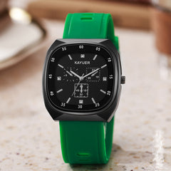 Fashionable Women's Quartz Wristwatch with Silicone Strap