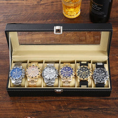 Men's Six-Piece Boxed Steel Band Quartz Dress Watch