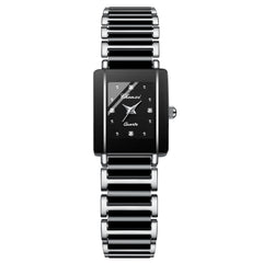 Luxury Square Women and Men's Ceramic Quartz Watch