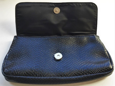 Black Animal Pattern Clutch Bag for Women