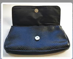 Black Animal Pattern Clutch Bag for Women