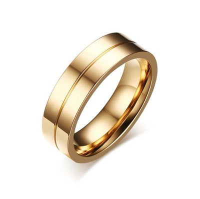 Exquisite Stainless Steel Wedding Ring for Women and Men