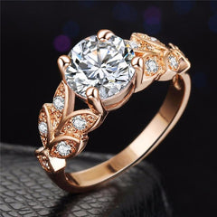 Crystal Cubic Zirconia Wedding Ring