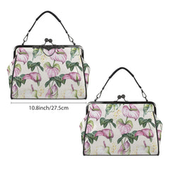 Women's Custom Kisslock Crossbody Shoulder Bag