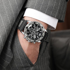 Men's Six-Piece Boxed Steel Band Quartz Dress Watch