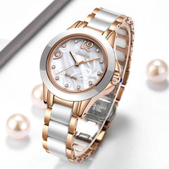 Women's Ceramic Exquisite High-End Waterproof Watch