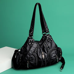 Vintage Women's Large Capacity Shoulder Crossbody Bag