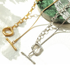 Sophisticated Titanium Steel Chain Necklace for Women