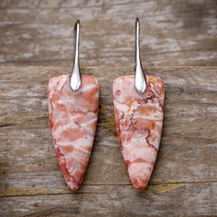 Luxurious Women's Natural Stone Geometric Shape Earrings