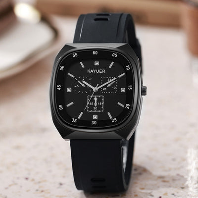 Fashionable Women's Quartz Wristwatch with Silicone Strap