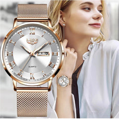 Ladies Ultra-Thin Classic Waterproof Quartz Watch