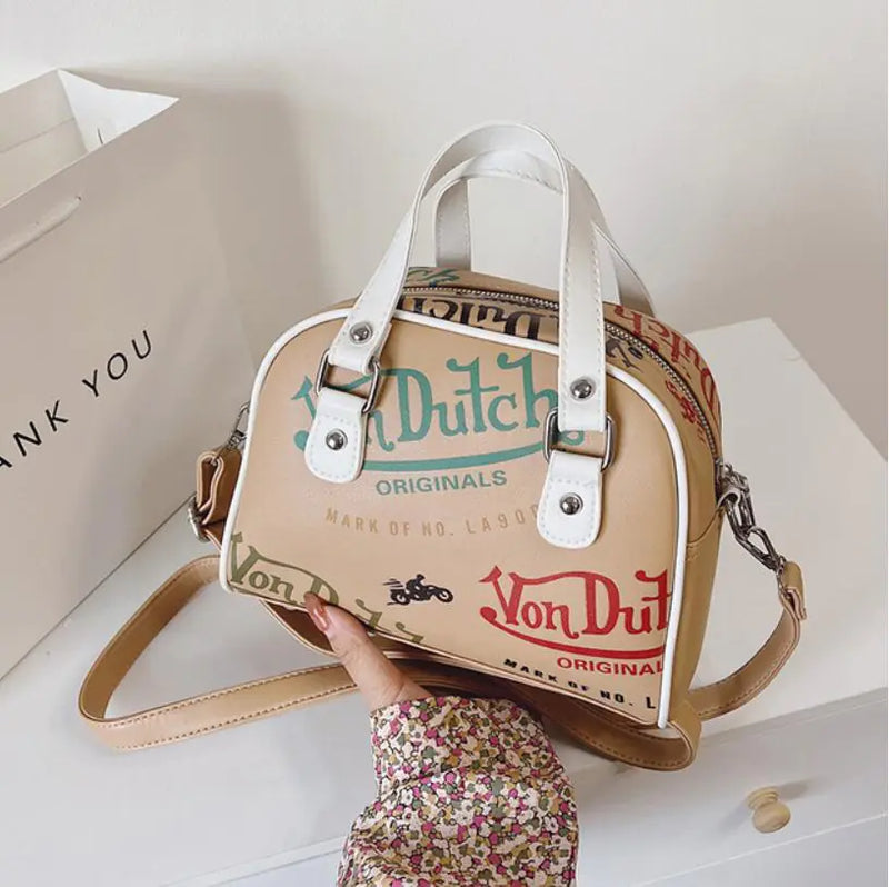 Women's Crossbody Graffiti Shopping Bag