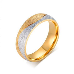 Sophisticated Luxurious Sand Blasted Engagement Ring for Women and Men