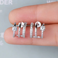 Sophisticated Women's Moissanite 925 Sterling Silver Earrings