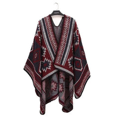 Women's Ethnic Style Cashmere Plaid Shawl