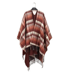 Women's Ethnic Style Cashmere Plaid Shawl