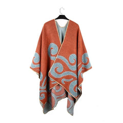 Women's Ethnic Style Cashmere Plaid Shawl