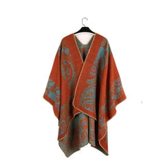 Women's Ethnic Style Cashmere Plaid Shawl