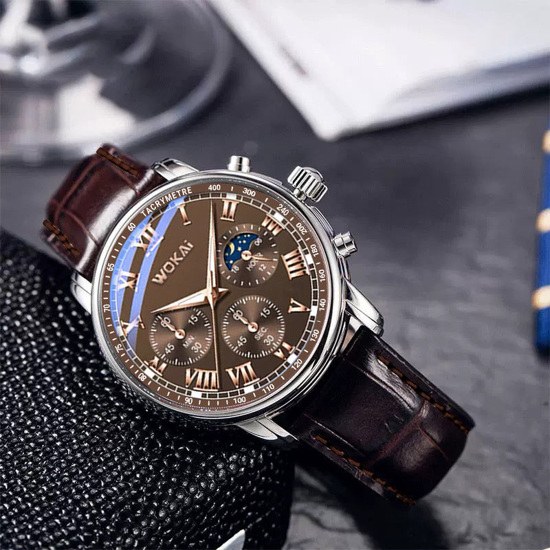 Men's Luxury Casual Quartz PU Strap Watch