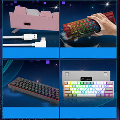 Mini Mechanical Gaming Wired Keyboard