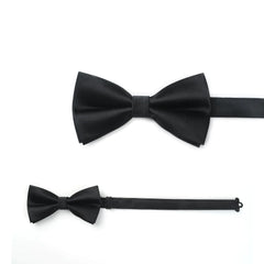 HISDERN Pretied Classic Formal Adjustable Tuxedo Bow tie for men