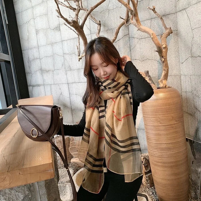 Women's Luxury Silk Shawls Scarf