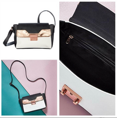 Metallic Colourblock Women's Crossbody Handbag
