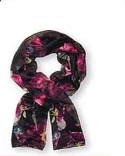 Women's Midnight Luxe Floral Scarf