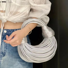 Women's Luxury Knotted Clutch Cross-body Evening Bag
