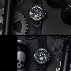 SMAEL 1376C Casual Waterproof Men's LED Digital Sports Watch