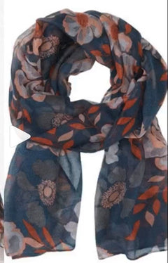 Women's Sartorial Prep Floral Voile Scarf