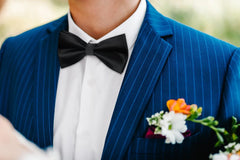 HISDERN Pretied Classic Formal Adjustable Tuxedo Bow tie for men