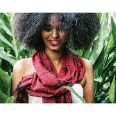 Women's Earthy Striped Scarf