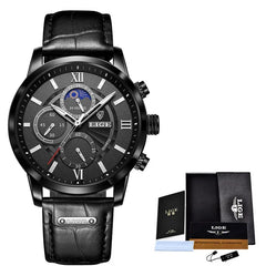 Leather Men Quartz Sophisticated Luxury Watch