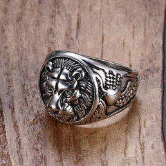 Men's Lion Head Ring