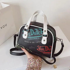 Women's Crossbody Graffiti Shopping Bag