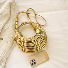 Women's Luxury Knotted Clutch Cross-body Evening Bag