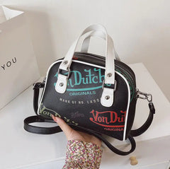 Women's Crossbody Graffiti Shopping Bag