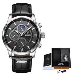 Leather Men Quartz Sophisticated Luxury Watch