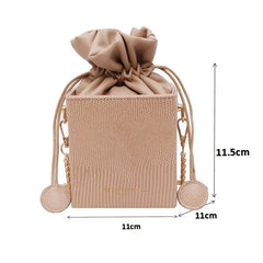 Fashion Drawstring Bucket Purse Bag