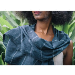 Women's Earthy Striped Scarf