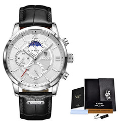 Leather Men Quartz Sophisticated Luxury Watch